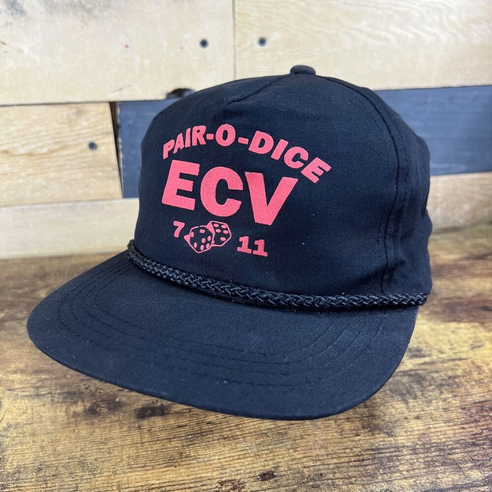 Pair -O-Dice ECV Rope Trucker SnapBack Adjustable Hat Baseball Cap